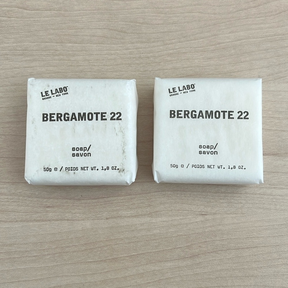 2 Le Labo Bergamote 22 Bath Bar Soap